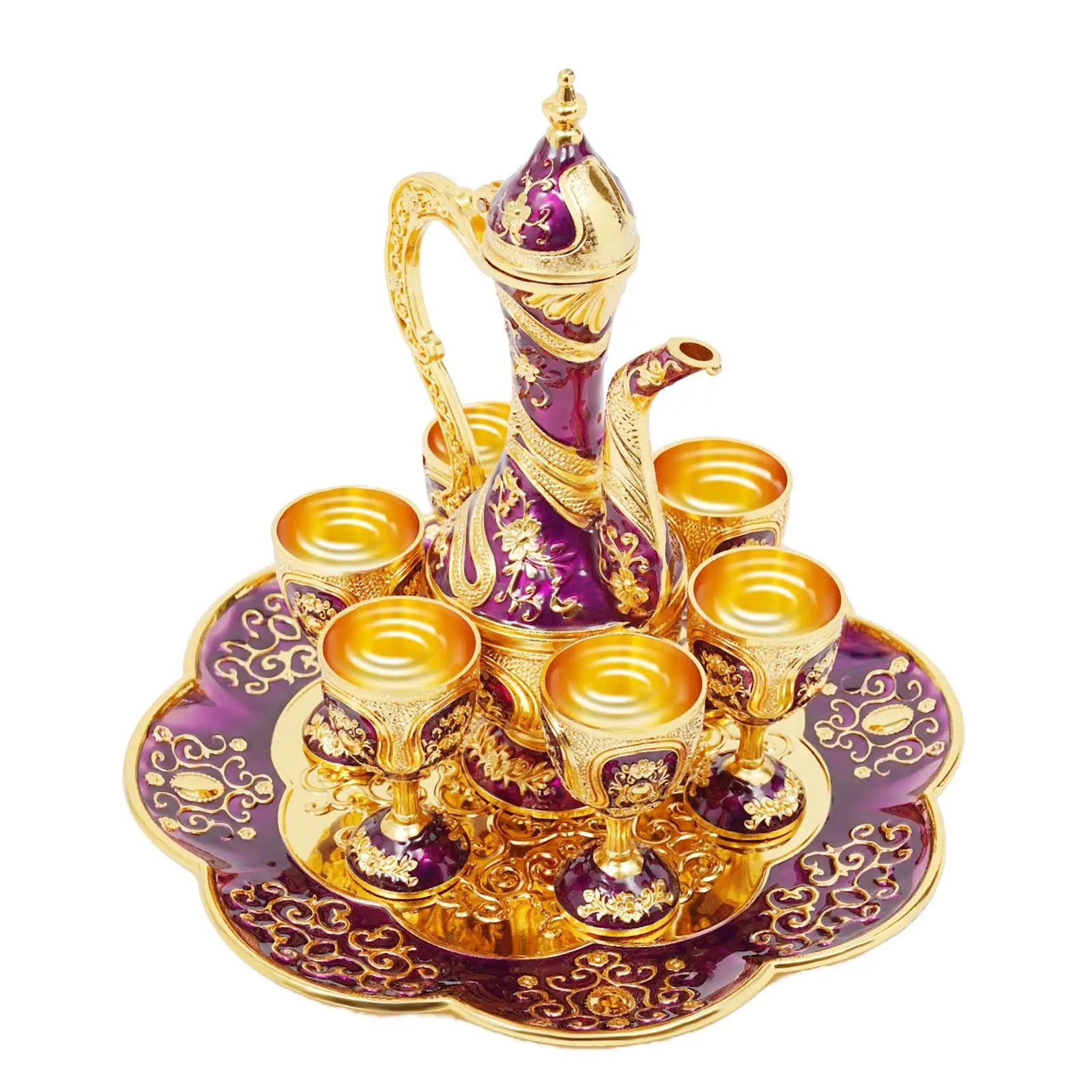 Turkish Tea Set w/ Pot & 6 Cups