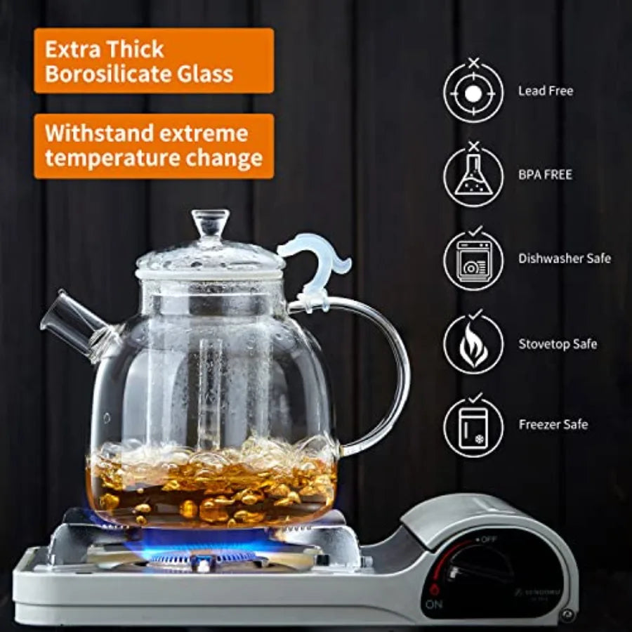 68oz Glass Teapot w/ Infuser