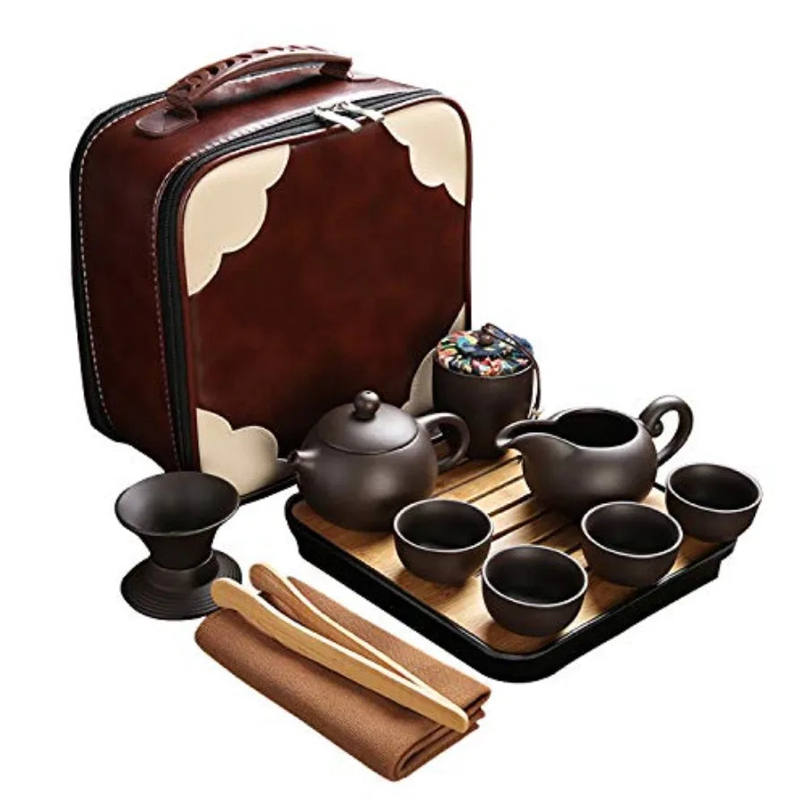 Travel Tea Set w/ Tray & Infuser – 12pc