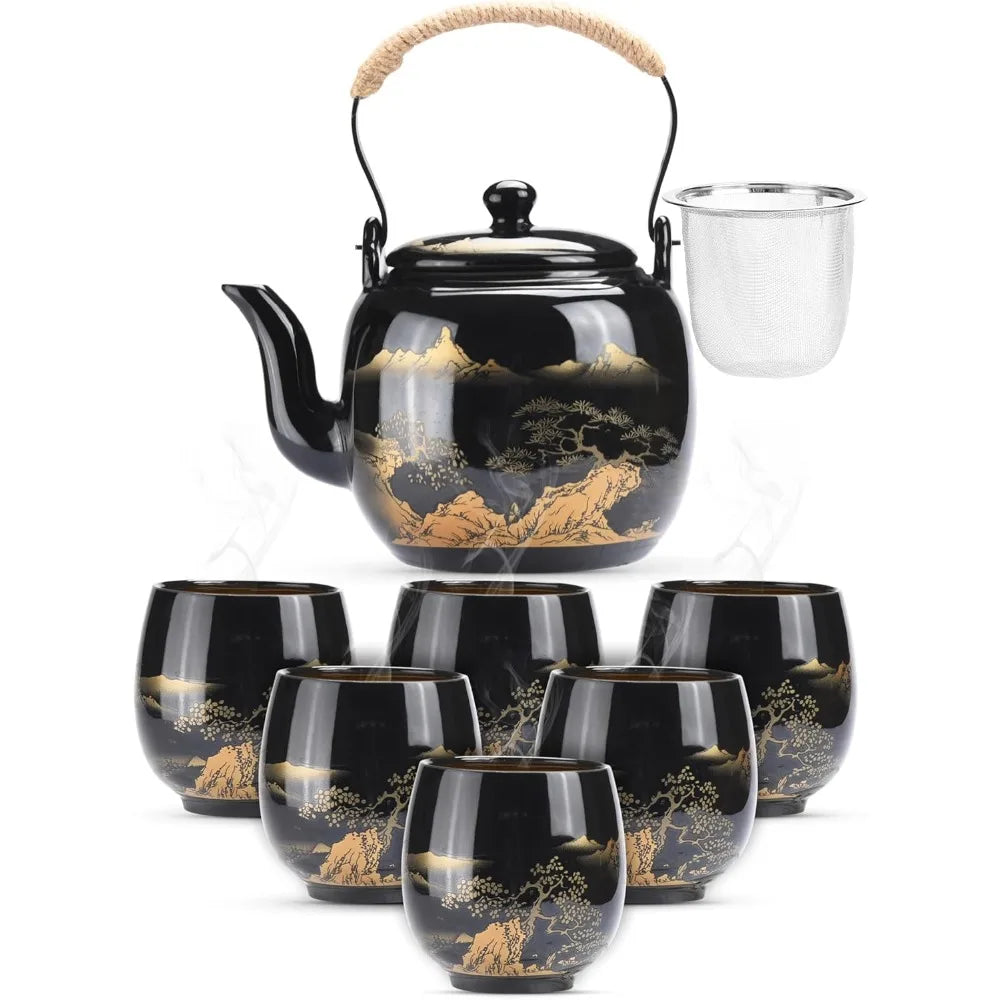 Ceramic Teapot & Cup Set