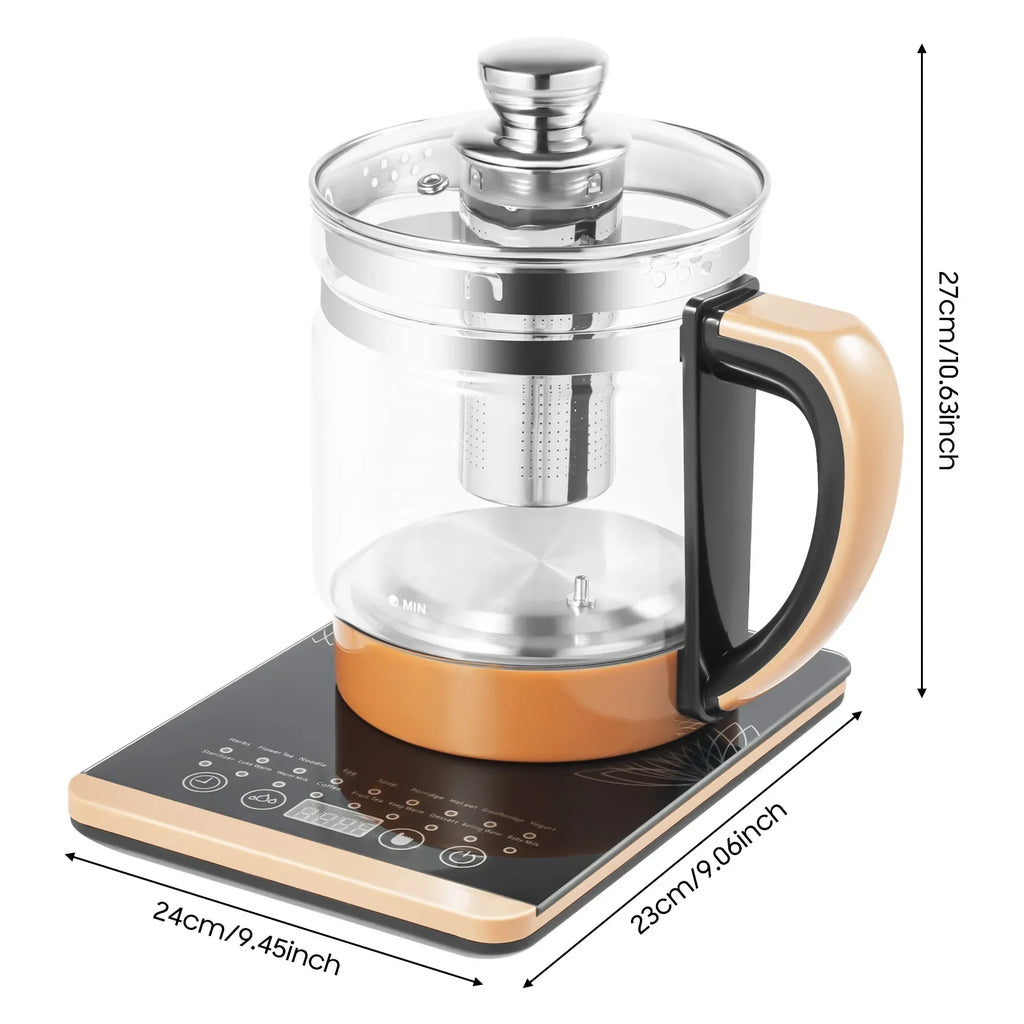 1.8L Electric Glass Tea Maker w/ Filter