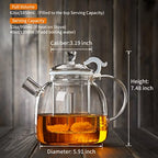 68oz Glass Teapot w/ Infuser