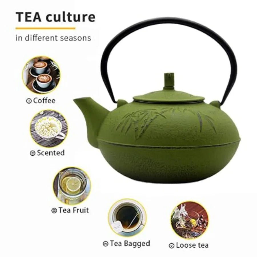 Heavy Cast Iron Teapot w/ Infuser – 2500ml