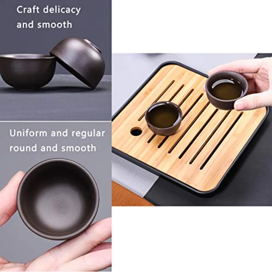 Travel Tea Set w/ Tray & Infuser – 12pc