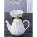 White Porcelain Tea Set – 17pc