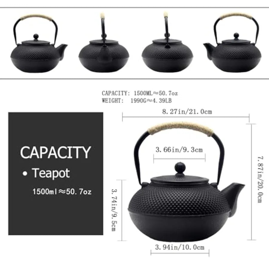 Japanese Cast Iron Teapot w/ Strainer