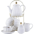 White Porcelain Tea Set – 17pc