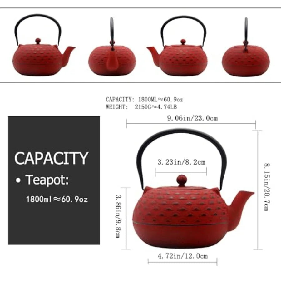 Cast Iron Teapot w/ Infuser – 1.8L