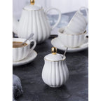 White Porcelain Tea Set – 17pc