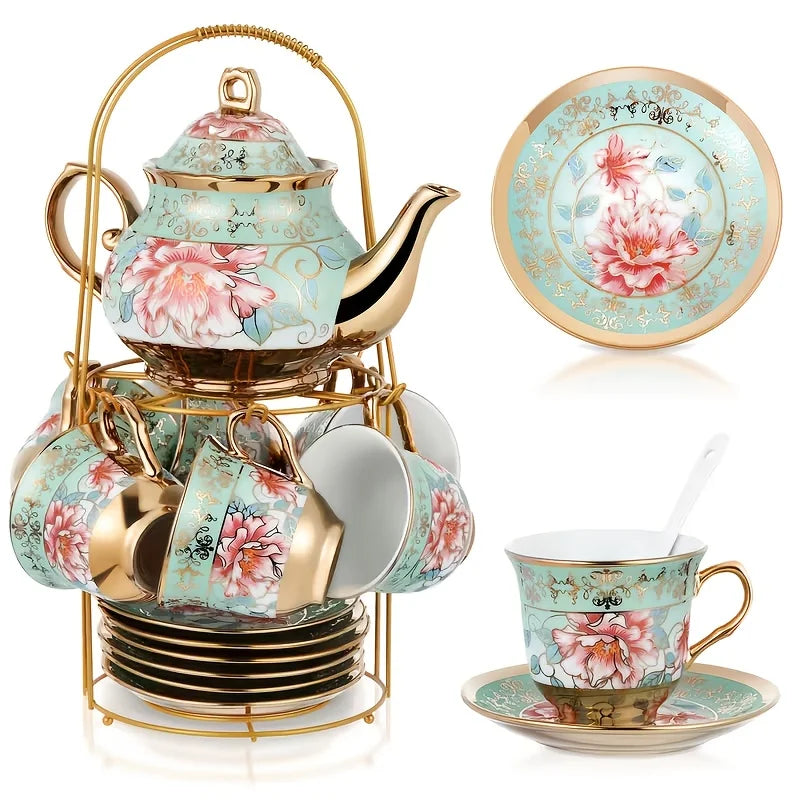 Italian Floral Tea Set – 20pc