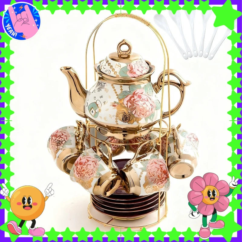 Italian Floral Tea Set – 20pc