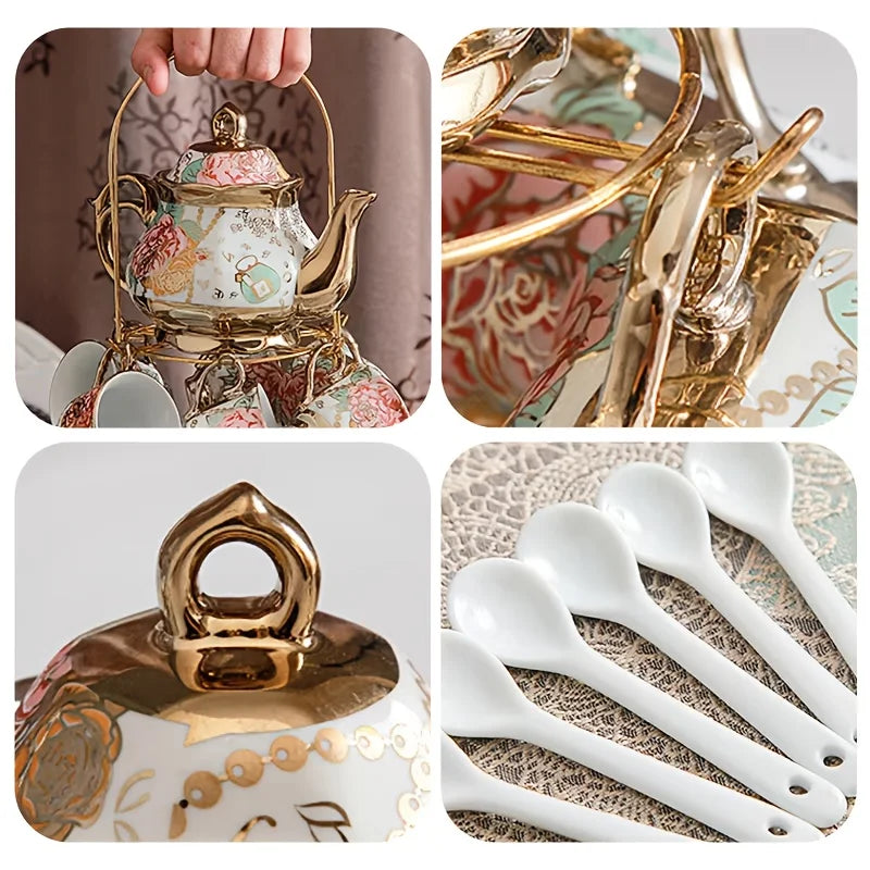 Italian Floral Tea Set – 20pc