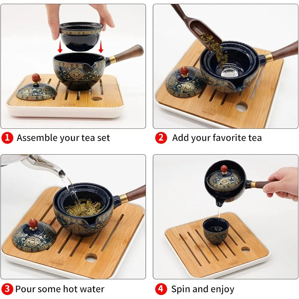 Portable Kung Fu Tea Set w/ Infuser