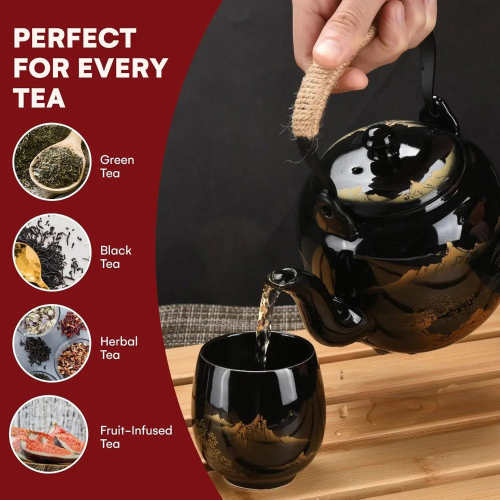 Ceramic Teapot & Cup Set