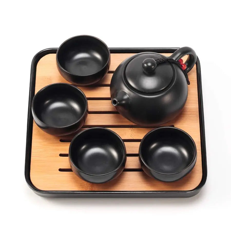 Portable Tea Set w/ Tray & Infuser