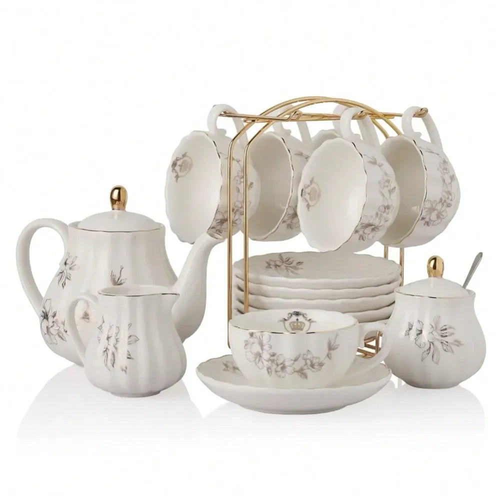 British Royal Tea Set w/ Teapot – 8oz