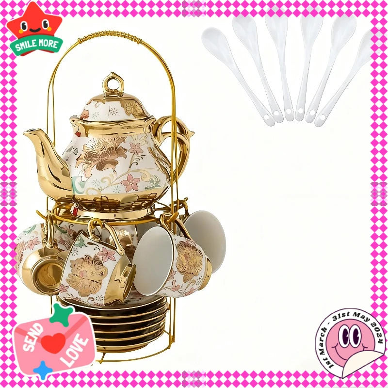 Italian Floral Tea Set – 20pc