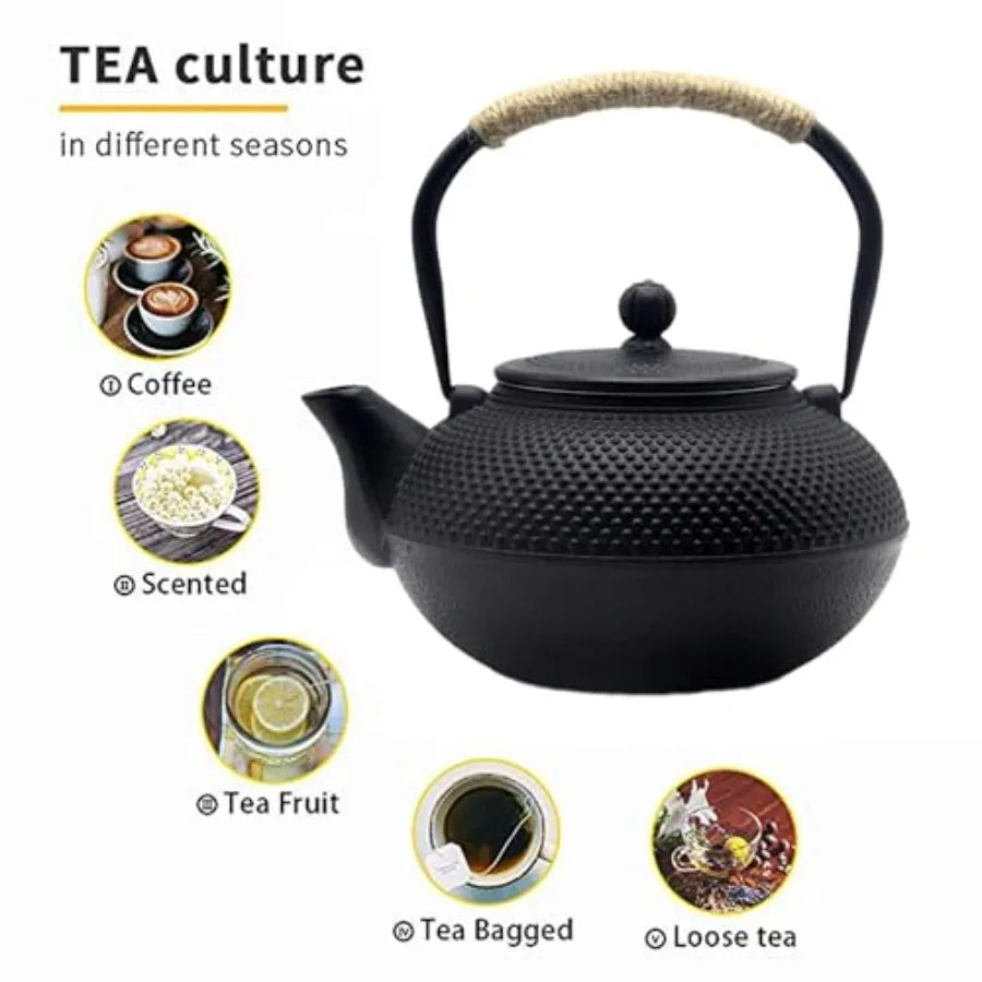 Japanese Cast Iron Teapot w/ Strainer