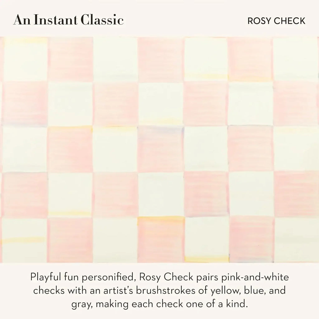 Enamel Tea Kettle – Pink Check (2QT)