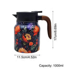 Vintage Floral Tea Thermos w/ Infuser – 1000ML