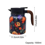 Vintage Floral Tea Thermos w/ Infuser – 1000ML